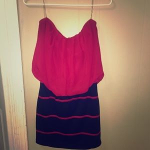 Mini red/black dress size M